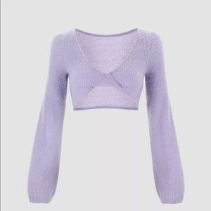 CIDER TARO PURPLE CROP TOP